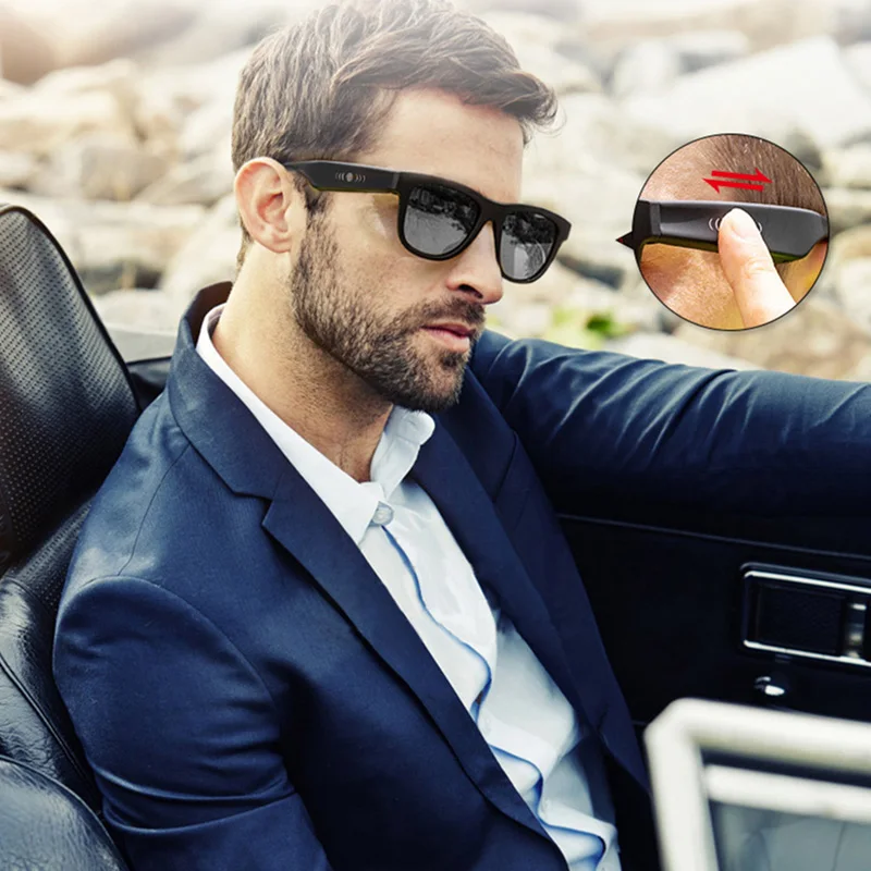 

Bone Conduction Bluetooth Smart Sport Sunglasses Wireless Stereo Music Sunglasses NK-Shopping
