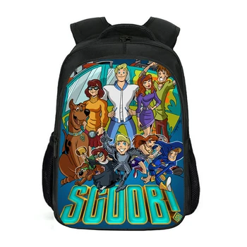 

Fashion Students Double Layer Backpack SCOOB Pattern Kids Backpack Cartoon Scooby-Doo! Design School Bag Children's Backpack