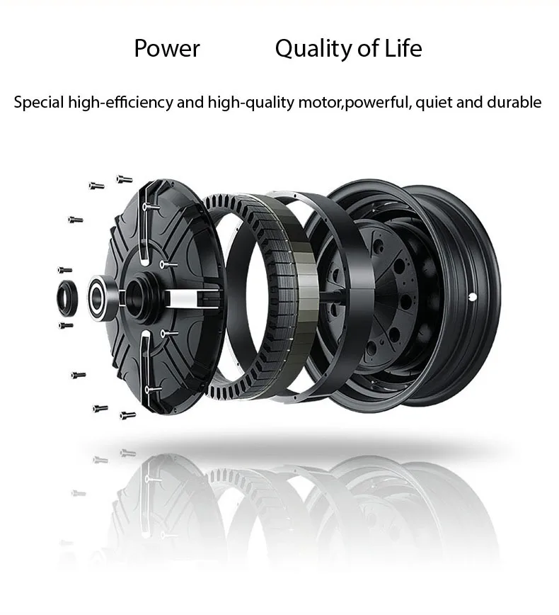 Электрический велосипед 36 В, два колеса, Электрический велосипед, передняя/задняя тормозная система, белый/синий/черный, складной электрический скутер для взрослых