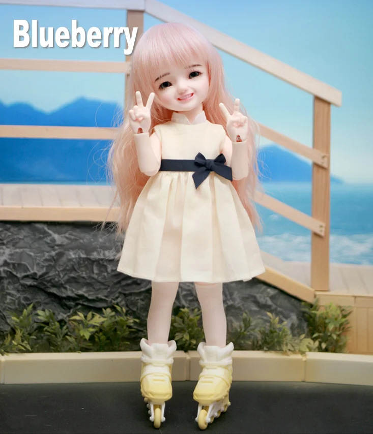 BJD кукла милая девочка smilling Peach Blueberry 1/6 Размер Yosd высокое качество смолы игрушки подарок на день рождения Рождественский подарок для детей