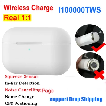

I100000 TWS Air Pro Earbuds Noise Cancelling Headset Tap Control Earphone PK i200 i500 i9000 audifonos bluetooth inalambrico