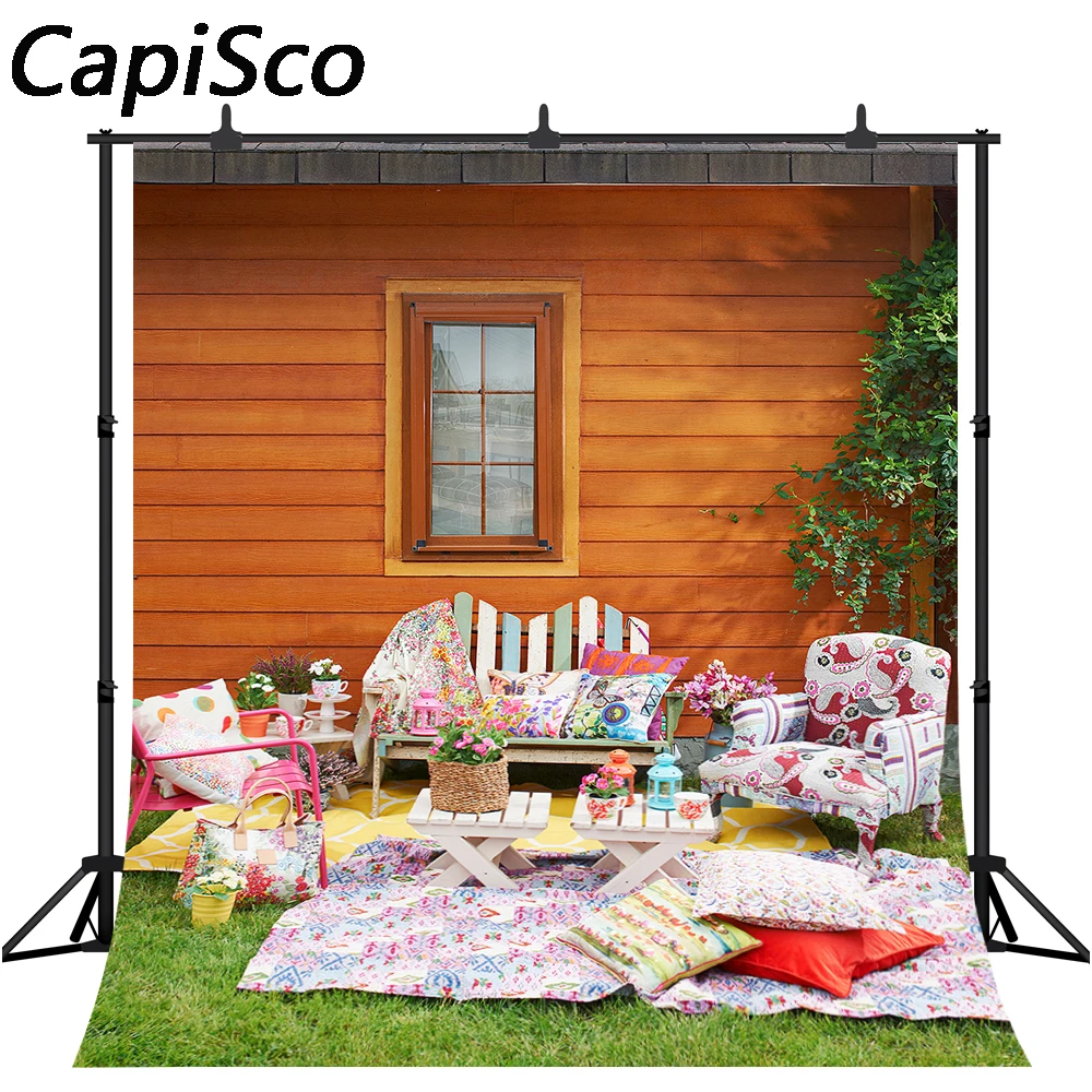 Capisco фоны для фотостудии послеобеденный чай девушка украшение цветок дети фото фон фотобудка для фотосессии