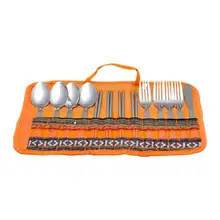 

with Storage Bag 13Pcs/Set Useful Solid Rust-Proof Compact Tableware Set Mini Picnic Tableware Solid for Outdoor