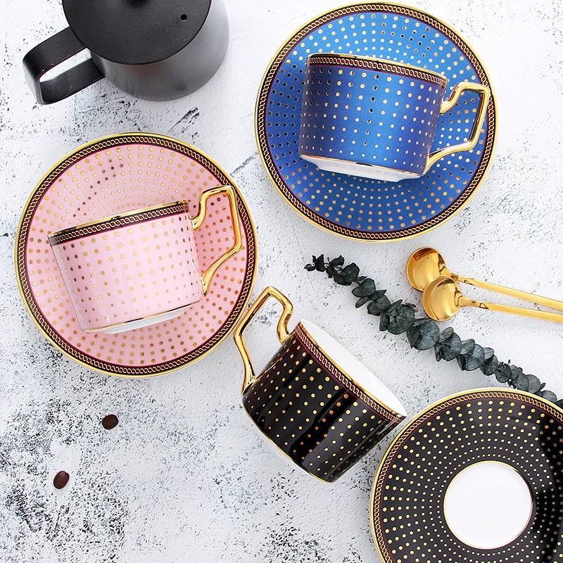 

Xícara e prato de café, estilo nórdico, 220ml, chávena de chá, cerâmica avançada, porcelana britânica