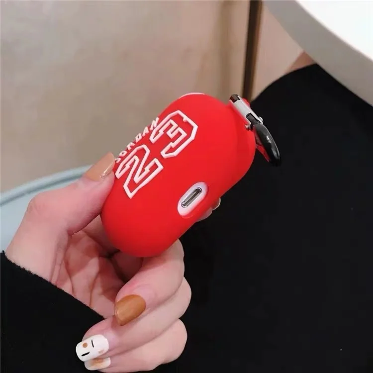 Баскетбольный 23 Jordan Мягкий силиконовый чехол для наушников для Apple AirPods pro защита беспроводная Bluetooth гарнитура чехол для Airpods 2
