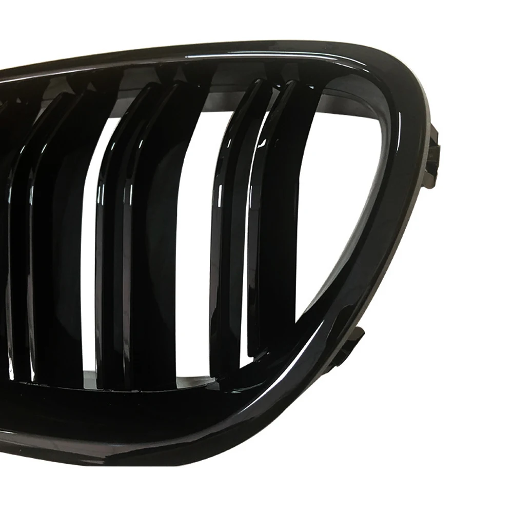 Dual Slat Grill Grille Gloss Black Kidney Sport for BMW F10 F18 F02 F11 M5 10-15 Car Accessories Replacement Part