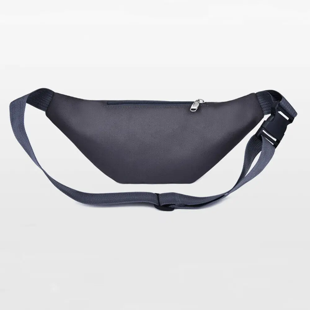 New Fashion Men Women Waist Bum Bag Belt Money Pouch Wallet Zip Travel Hiking Bag Black Blue Red Gray