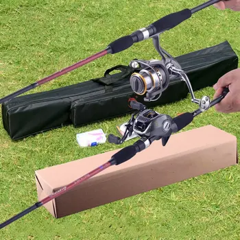 

Carbon Fiber Telescopic Fishing Rod and Reel Combo Full Kit Spinning Fishing Reel Fishing Lure Gear Organizer Pole Set