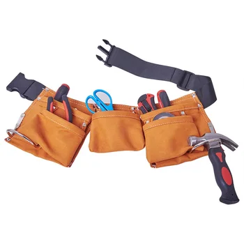 

Kids Children With Buckle Outdoor Explore Tool Pouch Large Capacity Adjustable Belt Multi-pockets Construction Garden Projects