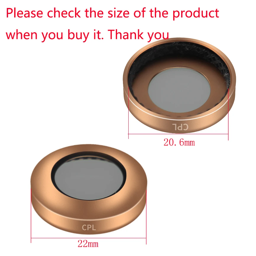 CPL Polarizing Glas CPL Filter For 70mai Dash Cam 1S gold 70mai 1s Circular Polarizer Glass