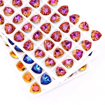 

Pointback Blue Rhinestones For Bags Clothes Glue Crystals Fancy Stones DIY Decoration Loose Crafts Rhinestones Clothes Garments