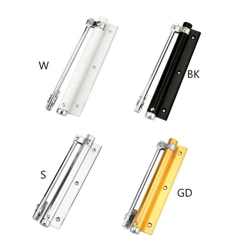Home Automatic Self Closing Hinge Door Closer Single Spring Adjustable Lightweight Silent Without Buffering Surface Mounted Fire