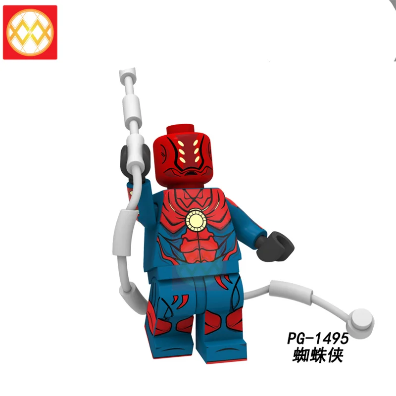 PG1495 100 шт./ Deadpool2 конструктор Spiderman машина для уничтожения Росомаха Colossus кабель Харли Куинн строительные блоки детские игрушки - Цвет: PG1495