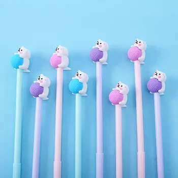 

3pcs Cute Cat Playing with Wool Pen A6987