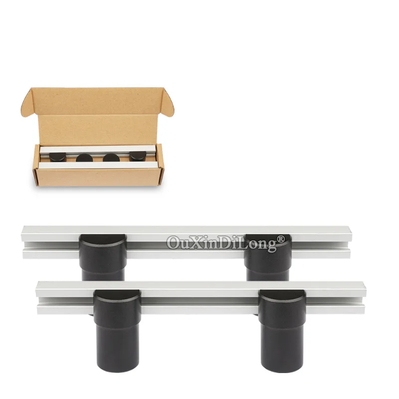 

Aluminum Alloy SET of 4PCS Benchdogs + 2PCS T-tracks, Woodworking Workbench Desktop Stop Limit Tenon-Block GF776