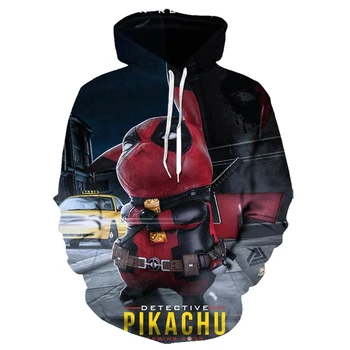 

Men's fashion hoodies 3D printed Pikachu hoodies children anime funny hoodies cartoon sportswear autumn fashion streetwear 6XL