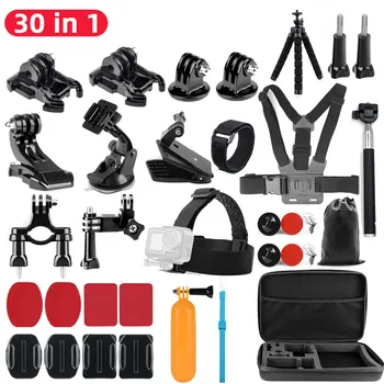 

For Gopro Hero 7/6/5/4/3+ Action Sport Camera Accessories Set Selfie Stick ForXiao mi Yi 4K mijia SJCAM SJ4000 eken Action Camra