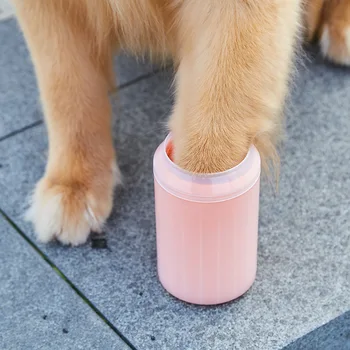 

Dog Paw Cleaner Cup for Small Large Dogs Pet Feet Washer Portable Pet Cat Dirty Paw Cleaning Cup Soft Silicone Foot Wash Tool