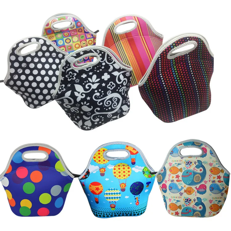 Thick Insulated Lunch Bag Children Lunch Bag Korean-style Neoprene Lunch Bag Waterproof Environmentally Friendly