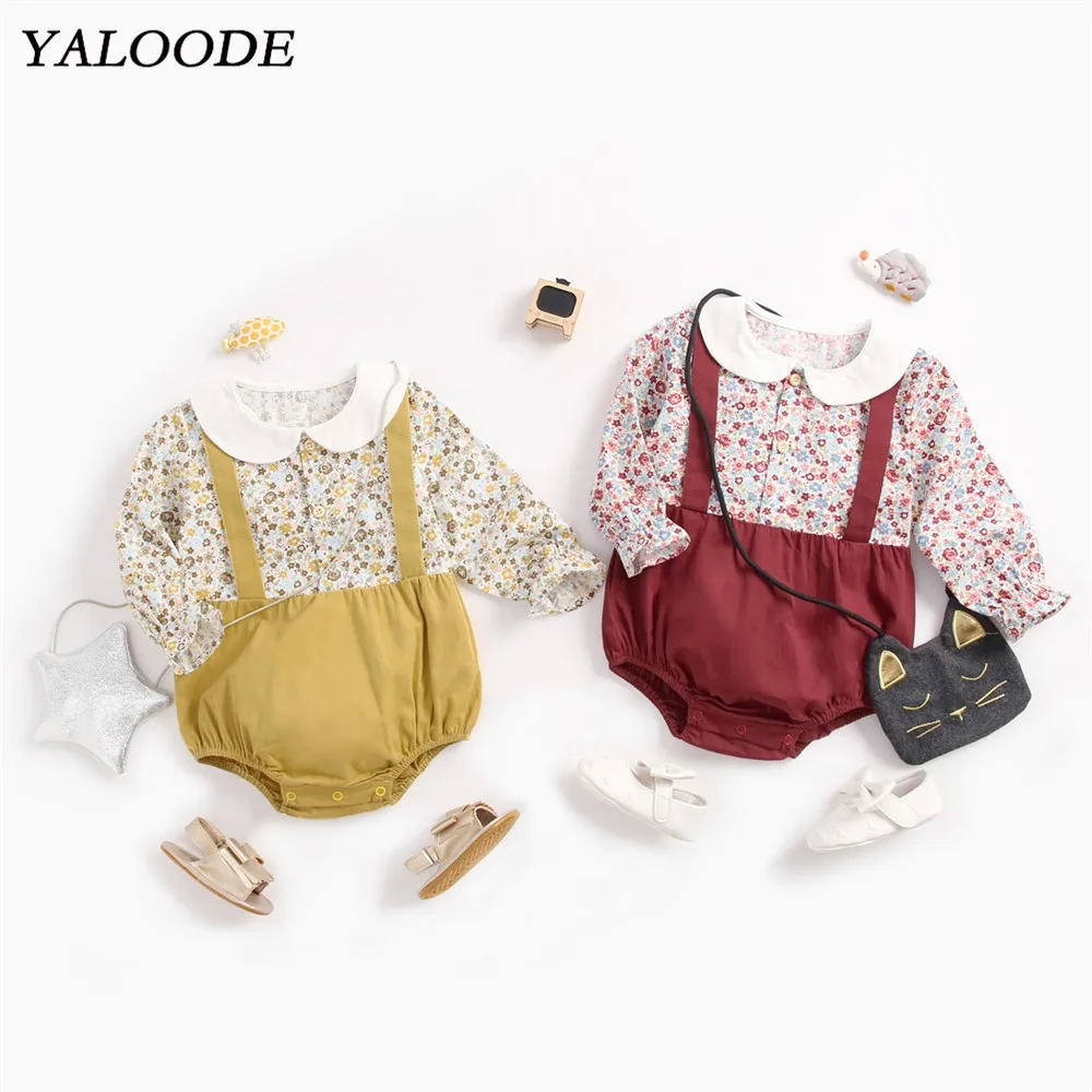 

Newborn Baby Romper Summer Spring Print Baby Girl Clothes Outfits Set Infant Toddler Jumpsuit Children's Clothes Baby Bodysuit