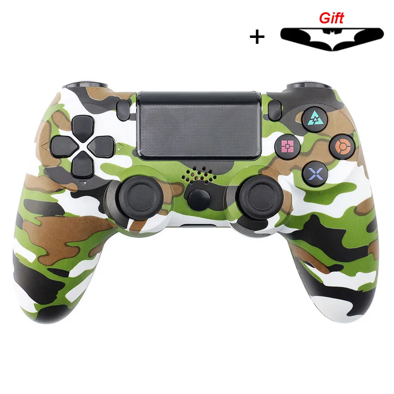 Bluetooth беспроводной/проводной джойстик для PS4 контроллер подходит для mando ps4 консоль для Playstation Dualshock 4 геймпад для PS3 - Цвет: Camo Green