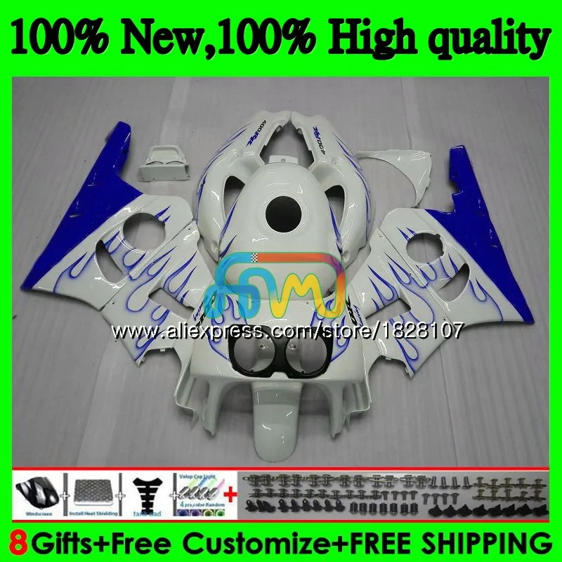 NC29 комплект для HONDA CBR400 CBR 400 RR 400RR 94 95 96 97 98 99 91BS. 86 CBR400RR 1994 Синий Пламя 1995 1996 1997 1998 1999 обтекатель - Цвет: No. 1