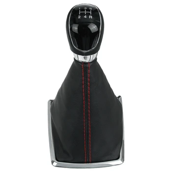 

5 Speed Gear Stick Shift Knob&Dust Boot Cover for Ford Focus MK2 2005-2012