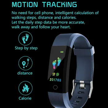 

Fitness Bracelet Outdoor Screen Oxygen Heart Rate Monitor Smart Bracelet Waterproof Wristbands Tracker