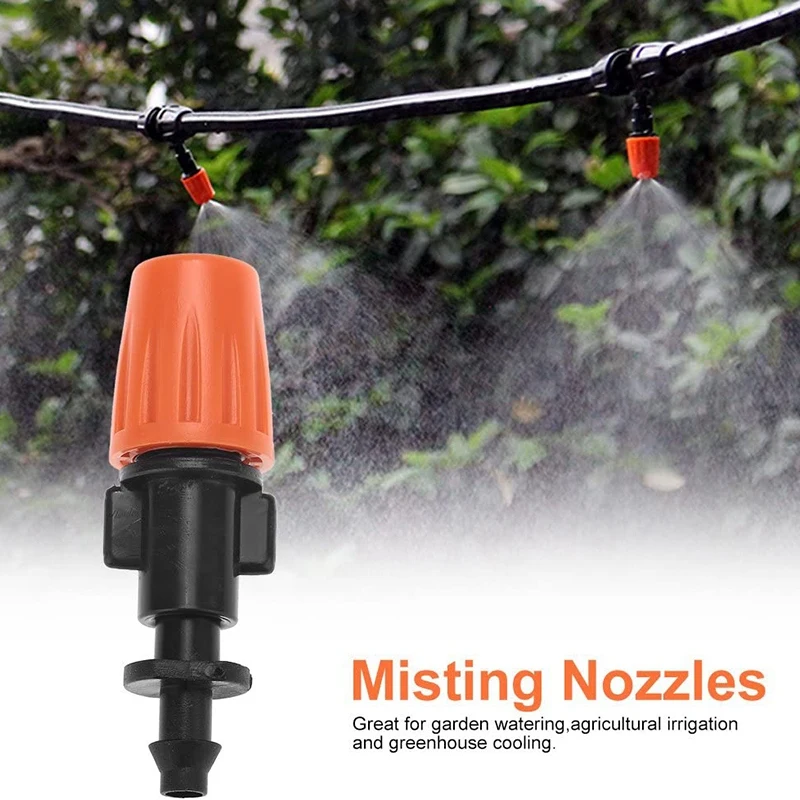 50 Pcs Drip Irrigation Spray Nozzle, Water Spray Nozzle, Adjustable in 2 Modes: Water Mist and Water Column CNIM Hot