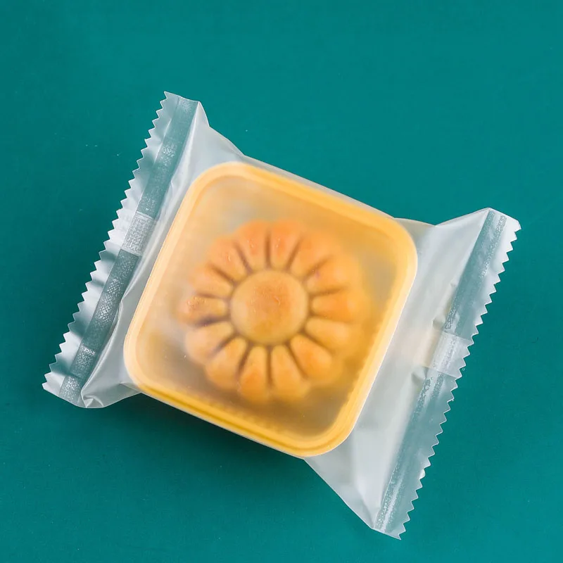Aq Nougat Candy Cookie Sugar Bag Frosted No Pattern Transparent Simple Style Mid-Autumn Festival Handmade Mooncake Packaging Bag