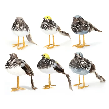 

Creative Artificial Foam Quail Landscape Garden Decor Simulation Feather Birds Ornament Miniature Home Decoration