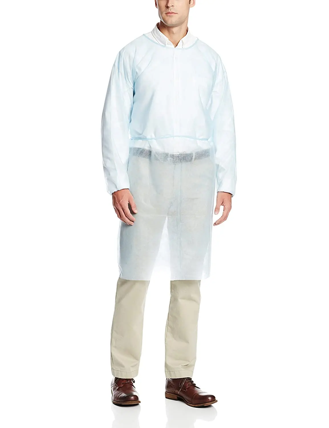 

Protective Isolation Gown Clothing Overalls Isolation Suit Disposable Antistatic Dust Anti- Splash Resistant