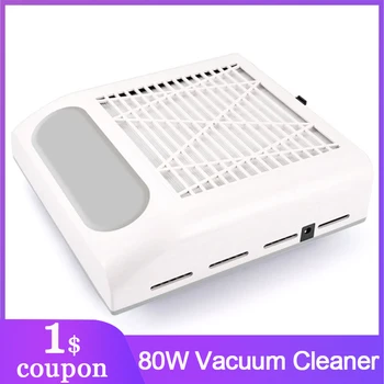

Nail Dust Collector Strong Suction Vacuum Cleaner for Manicure Nail Art Equiment Manicure Salon Tools 80W Nail Dust Collecting