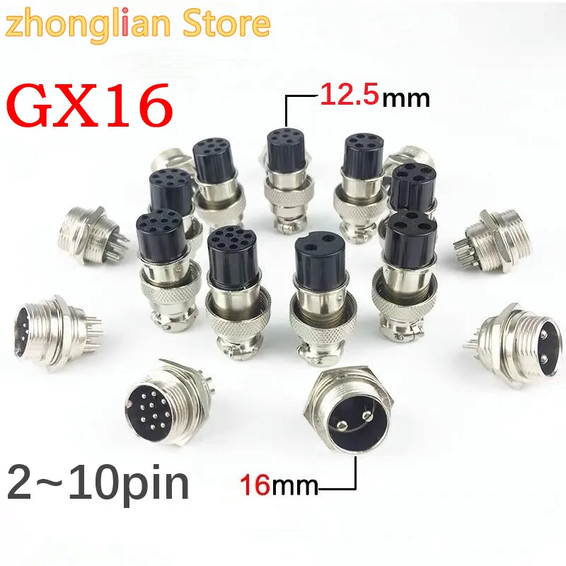 Free-shipping-5set-GX16-GX16-4-4P-4Pin-16mm-Male-Female-Wire-Panel ...