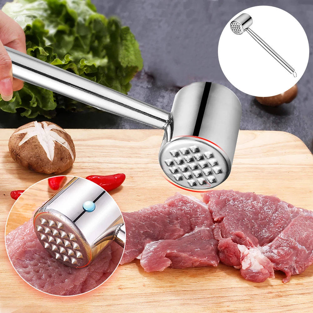 

304 Stainless Steel New Steak Pine Meat Hammer Household Tender Meat Hammer Kitchen Tools Hit Meat Hammer Factory Direct Sale