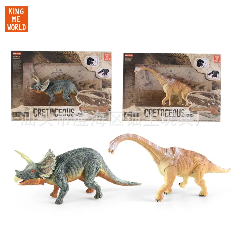 

Triangle Boxed Simulated Dinosaur Models Toy T-Rex Stegosaurus Brachiosaurus Triceratops Boy Toy