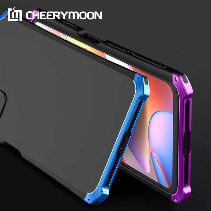 Dropshipping Anti-fall Metal Frame PC Back For Xiaomi Poco M3 Pro M3Pro Aluminum Alloy Bumper Case Cover