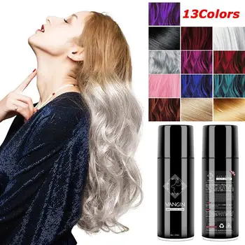 

120ml Fashion Hair Spray Unisex Smoky Gray Punk Style Grey Spray Disposable Silver Light Color Hair Hair Girls Colors Beaut E3L2