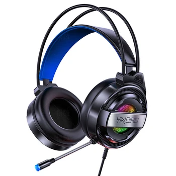 

Q3 Gaming Headsets Surround Sound Stereo Wired Earphones USB Microphone headphone with Colorful Light for PC Laptop Game Headset