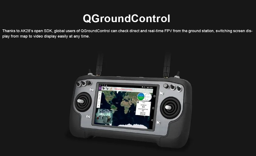 FPV uav наземная станция AK28 умный контроллер Интегрированная видео ссылка, ссылка для передачи данных, радио ссылка