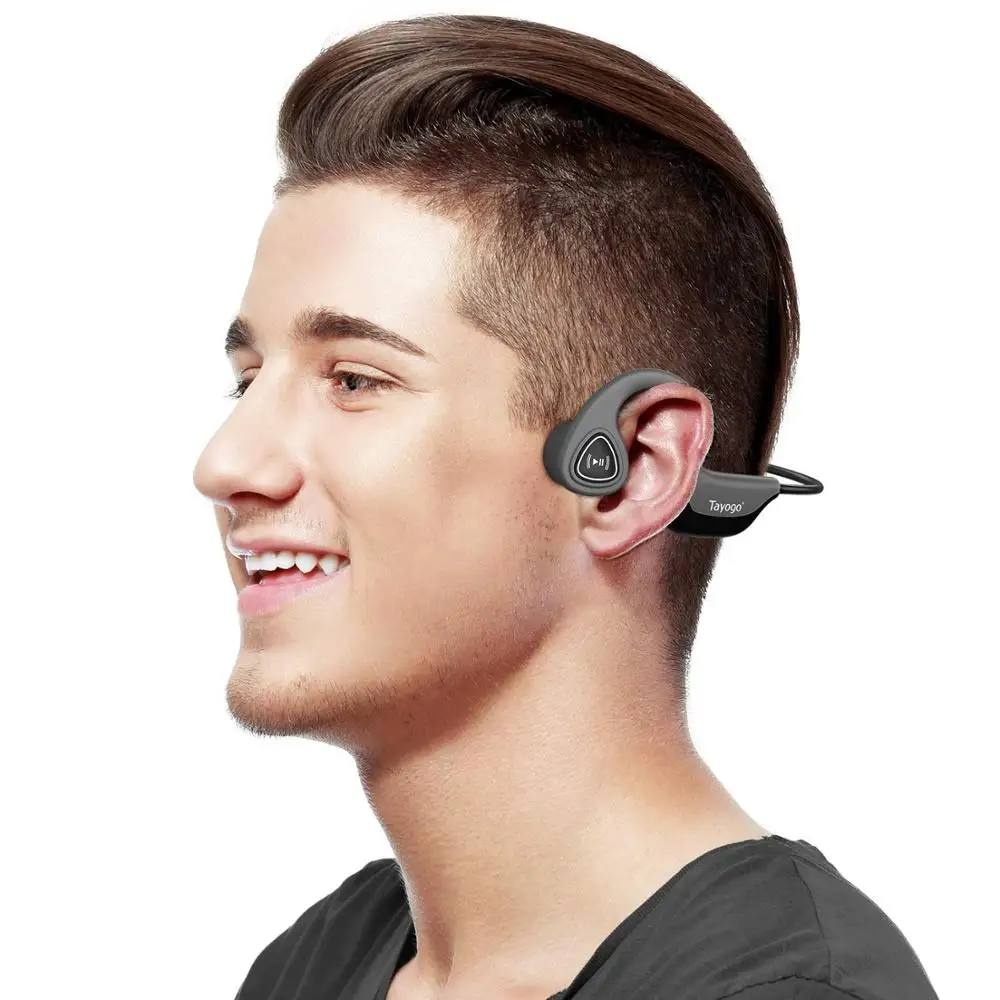 Модный mp3 плеер Tayogo S3 с костной проводимостью 8 ГБ для спорта защитой от пота ушным