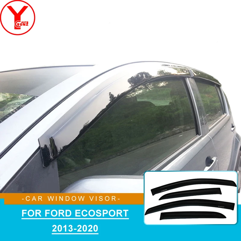 Side Window Deflectors For Cars Windshield Wind Shield Visor Protector Rain Guard For ecosport Accessories 2013- 2015