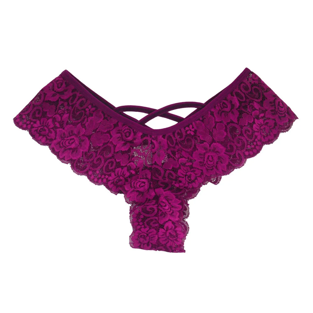 Hot Pink Сексуальное женское нижнее белье, кружевные стринги с цветами, трусики-стринги, женское нижнее белье, стринги, сексуальное женское нижнее белье, эротическое нижнее белье размера плюс - Цвет: Hot Pink
