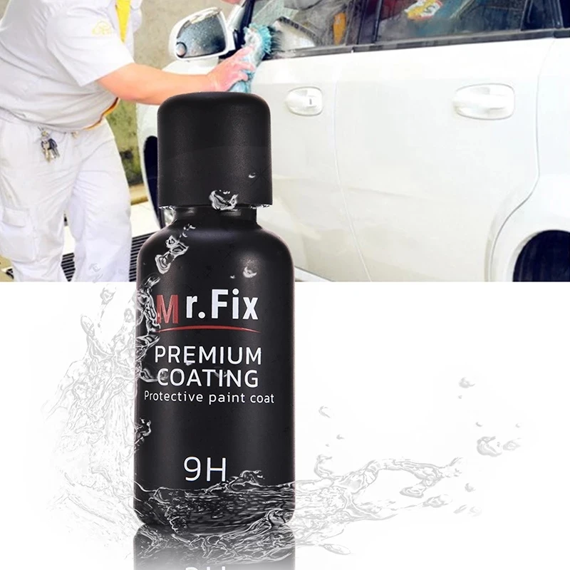 30ml Upgraded 9H Car Ceramic Coat Polish Liquid Crystal Set High Density Car Super Hydrophobic Glass Coating Tools