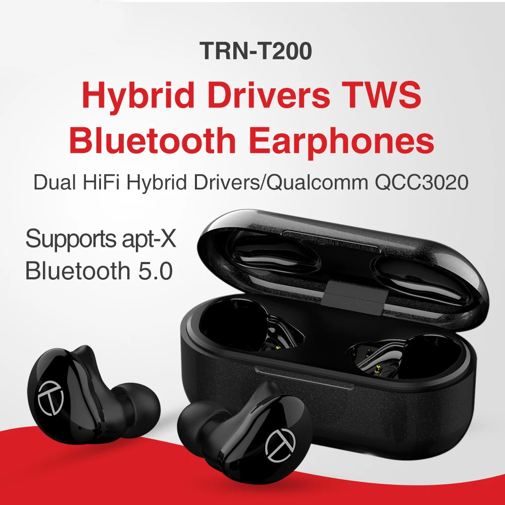 FDBRO T200 TWS гибридные драйверы Bluetooth наушники Aptx/AAC/SBC Apt-x V5.0 Bluetooth наушники QCC 3020 V80/V90/V20/X6