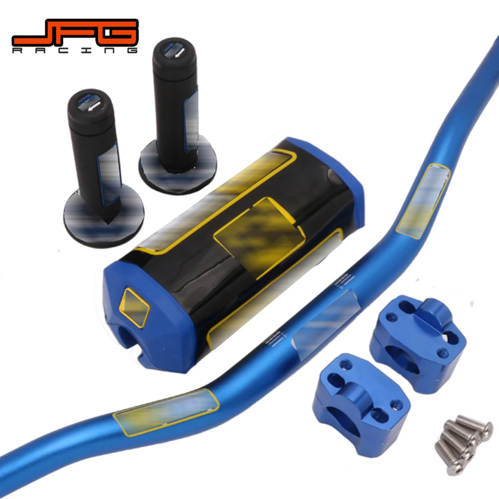 Motorcycle 11/8" 28mm Handlebar Handle Hand Fat Bar Pads Grips Clamp Mount For Pro Yamaha Yz250