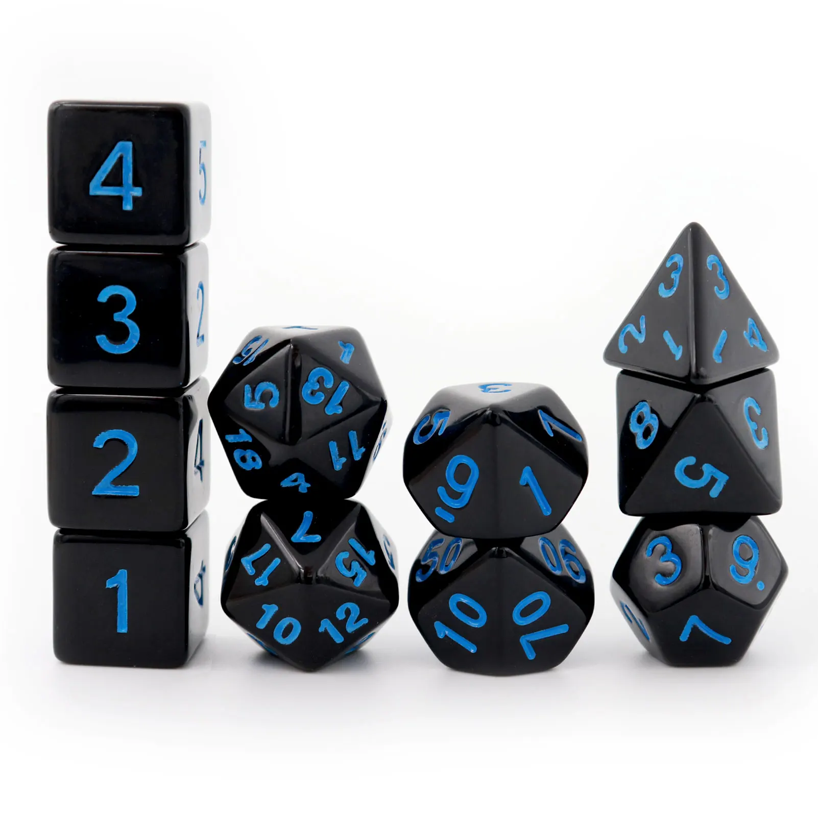 

Haxtec 11PCS DND Dice Set Extra D6 D20 Polyhedral D&D Dice for Roleplaying Dice Games-Translucent Purple Teal