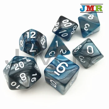 

Blue with Grey Color with White Number Double Color Effect for Dungeons and Dragons Game Different Color Effect Rpg Game Dice