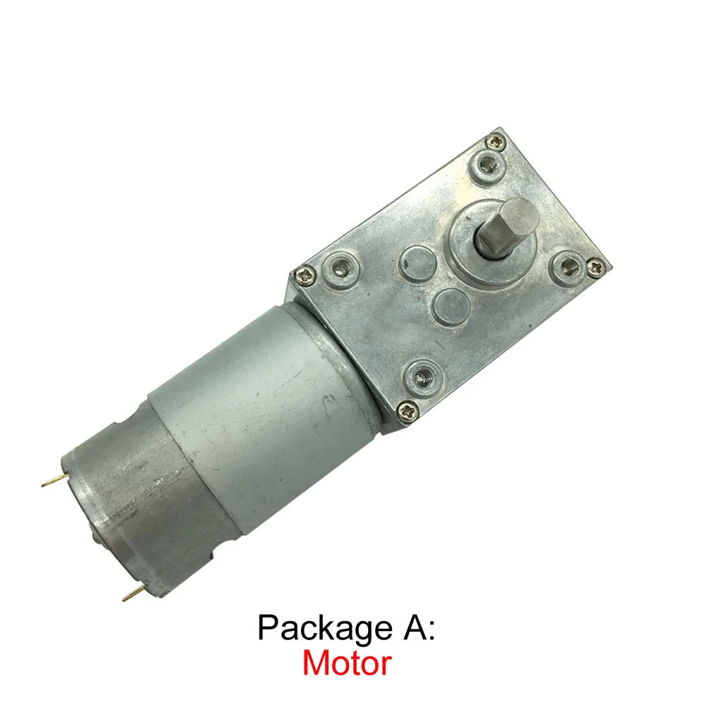 Червячный мотор DC 12V Мини Мотор 24V с высоким крутящим моментом Реверсивный
