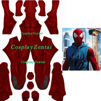 

Newest High Quality Scarlet Spiderman Costume 3D Print Spandex Cosplay Costume Zentai Superhero Halloween Costume Free Shipping